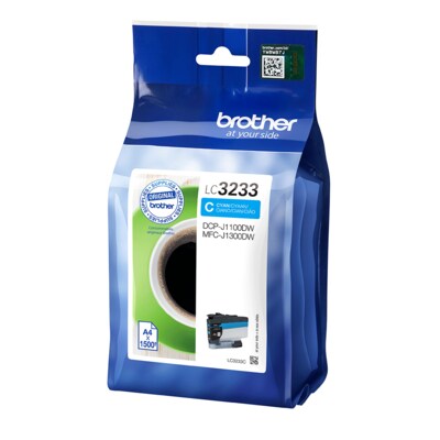 1300 R günstig Kaufen-Brother LC-3233C Original Druckerpatrone Cyan. Brother LC-3233C Original Druckerpatrone Cyan <![CDATA[• Brother Tintenpatrone LC3233C • Farbe: Cyan • Reichweite: ca. 1.500 Seiten • Kompatibel zu: DCP-J1100DW, MFC-J1300DW]]>. 