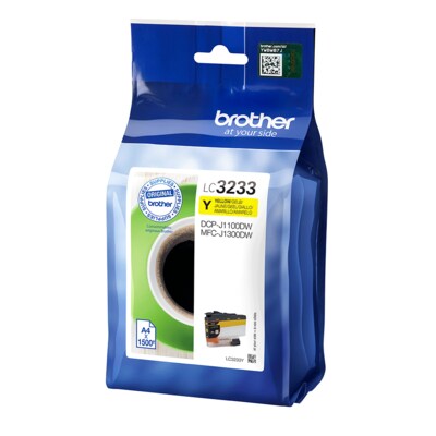 100 500 günstig Kaufen-Brother LC-3233Y Original Druckerpatrone Gelb. Brother LC-3233Y Original Druckerpatrone Gelb <![CDATA[• Brother Tintenpatrone LC3233Y • Farbe: Gelb • Reichweite: ca. 1.500 Seiten • Kompatibel zu: DCP-J1100DW, MFC-J1300DW]]>. 