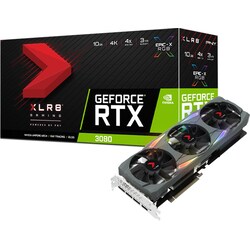 PNY GeForce RTX 3080 XLR8 Gaming Uprising Epic-X 24GB GDDR6X Grafikkarte HDMI/DP