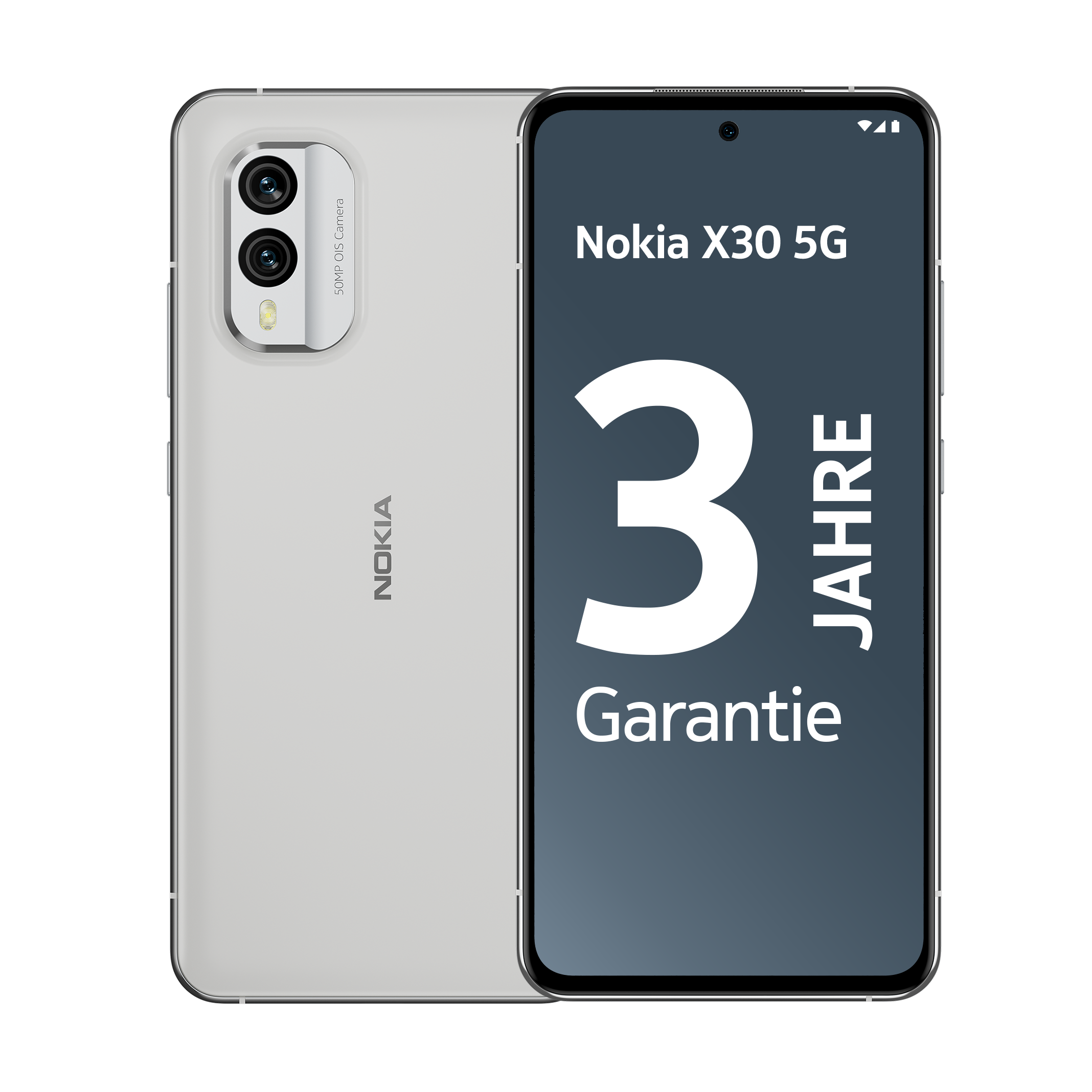 Nokia X30 5G Dual-Sim 8/256 GB Ice White Android 12.0 Smartphone