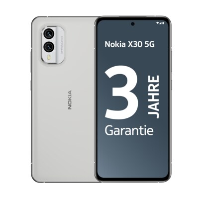 Android Smartphone günstig Kaufen-Nokia X30 5G Dual-Sim 8/256 GB Ice White Android 12.0 Smartphone. Nokia X30 5G Dual-Sim 8/256 GB Ice White Android 12.0 Smartphone <![CDATA[• Farbe: weiß • 2,2 GHz Qualcomm Snapdragon 695 5G Octa-Core-Prozessor • 50 Megapixel Hauptkamera, 13 Megapi