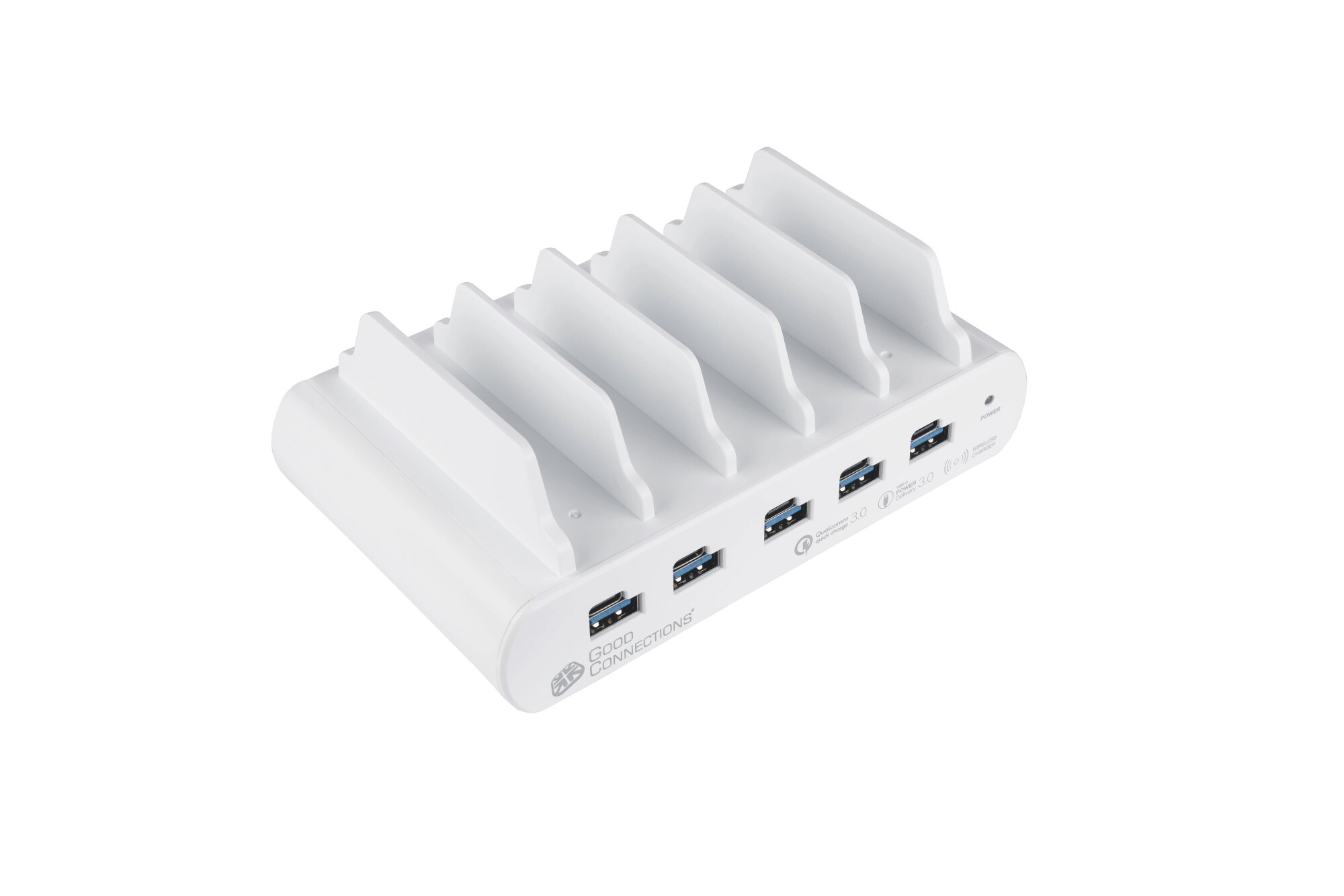 Good Connections USB-Desktop-Schnellladestation 110W 10-Port (5x USB-C 5x USB-A)