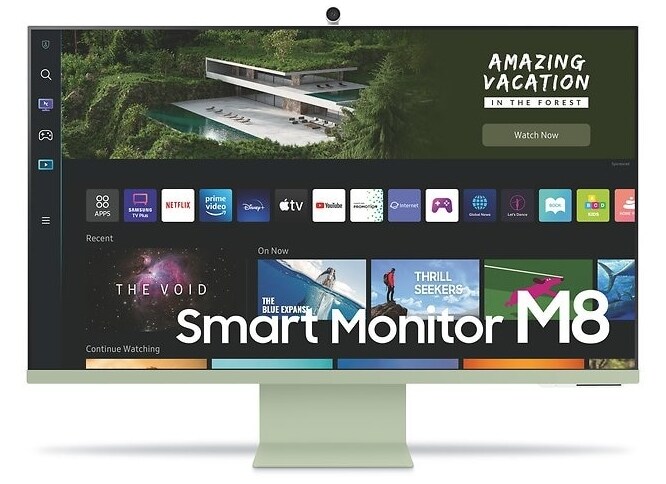 Samsung S32BM80GUU 80cm (32&quot;) 4K UHD VA Smart-Monitor mHDMI/USB-C/WLAN Webcam