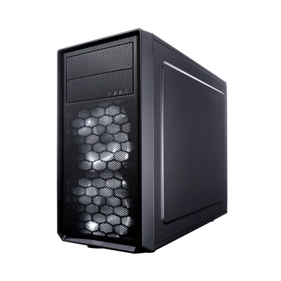 Flexible Mini günstig Kaufen-Fractal Design Focus G Mini ATX Gaming Gehäuse mit Seitenfenster, schwarz. Fractal Design Focus G Mini ATX Gaming Gehäuse mit Seitenfenster, schwarz <![CDATA[• Preiswertes mATX-Gehäuse mit Seitenfenster • Flexible Speicheroption für bis zu