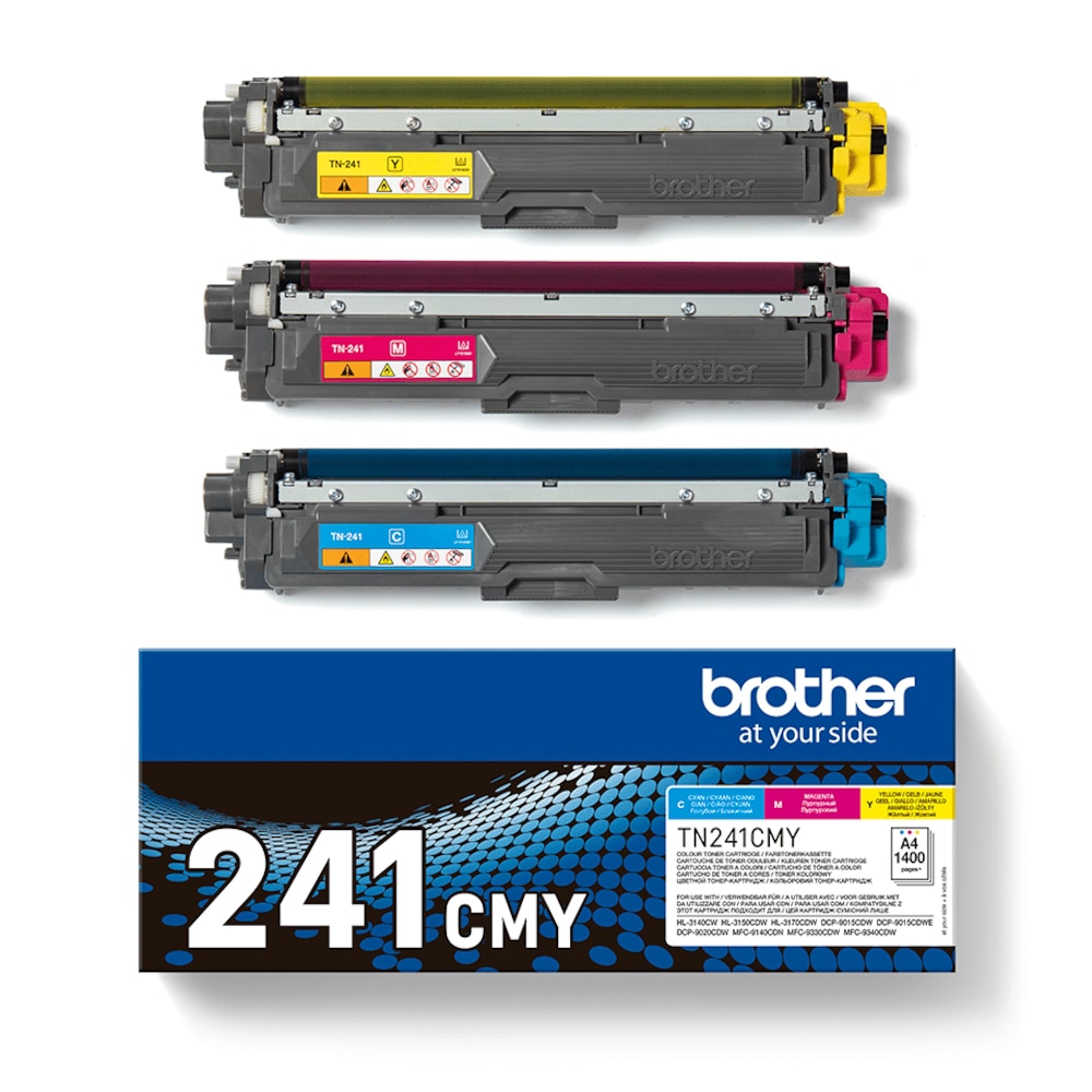 Brother TN-241C/M/Y Toner Multipack Cyan Gelb Magenta 1400 Seiten