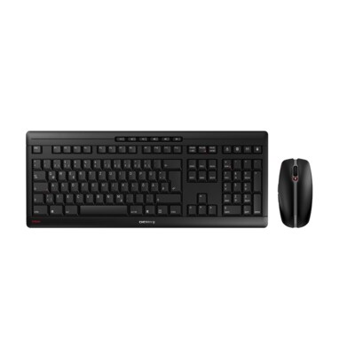 Cherry  STREAM Kabellose Maus-Tastaturkombination Pan-Nordic Layout schwarz | 04025112090868