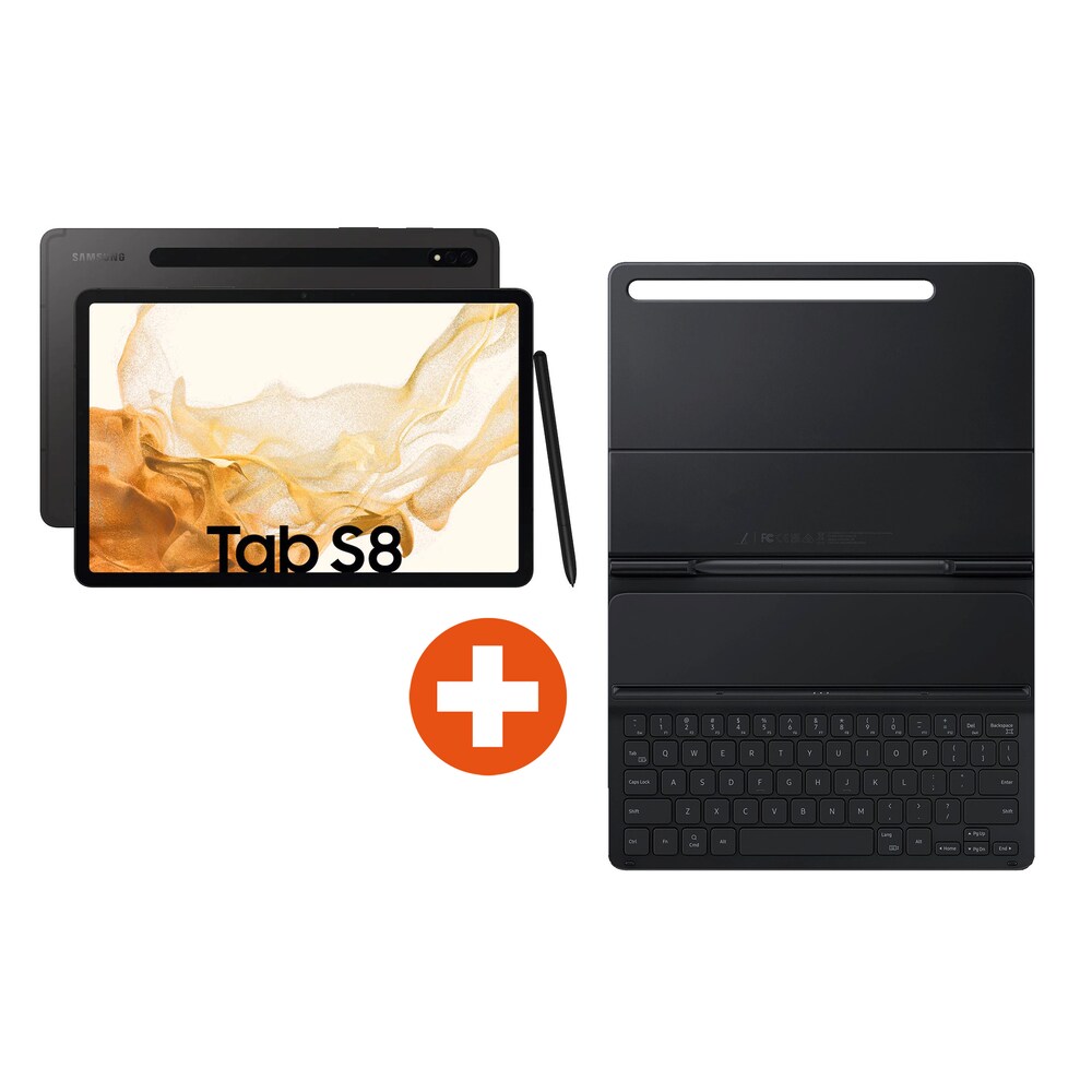 Samsung GALAXY Tab S8 X700N WiFi 128GB graphite + Keyboard Cover