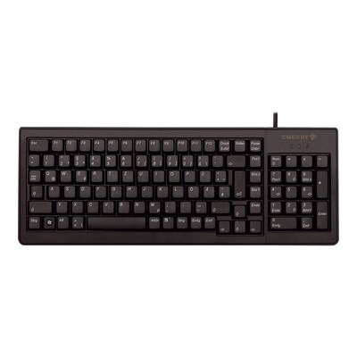 of NDE günstig Kaufen-Cherry G84-5200 XS Complete Kabelgebundene Tastatur US Layout mit € schwarz. Cherry G84-5200 XS Complete Kabelgebundene Tastatur US Layout mit € schwarz <![CDATA[• Anwendungsbereich: professionelles Arbeiten, Nummernblock integriert • Ka