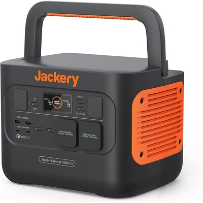 100 Ah günstig Kaufen-Jackery Explorer 1000 Pro Tragbare Power Station. Jackery Explorer 1000 Pro Tragbare Power Station <![CDATA[• Solargenerator • 2x USB-A (12W), 2x USB-C, 1x Zigarettenanzünder • Akku: Li-Ion, 43V, 1002Wh, 23,2Ah • Transportgriffe]]>. 