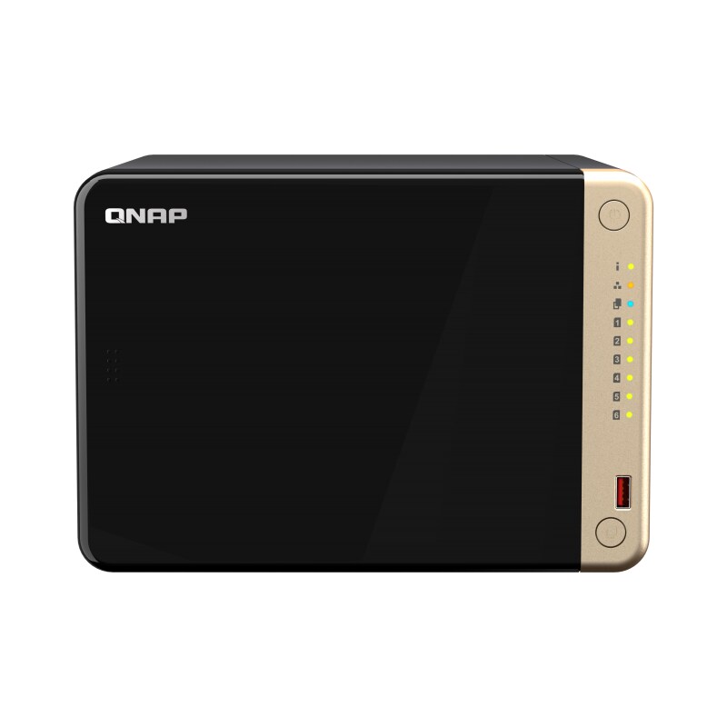 10 L günstig Kaufen-QNAP TS-664-8G NAS System 6-Bay. QNAP TS-664-8G NAS System 6-Bay <![CDATA[• 2,9 GHz Intel Celeron N5105/N5095 4-Kern-Prozessor • 8GB DDR4 RAM (Onboard, nicht erweiterbar) • 6x 2,5