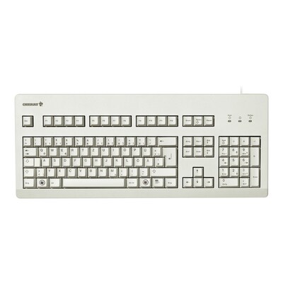 Block 8 günstig Kaufen-Cherry G80-3000 Kabelgebundene Tastatur US Layout mit Euro Symbol USB hellgrau. Cherry G80-3000 Kabelgebundene Tastatur US Layout mit Euro Symbol USB hellgrau <![CDATA[• Anwendungsbereich: professionelles Arbeiten, Nummernblock integriert • Kabelgebun