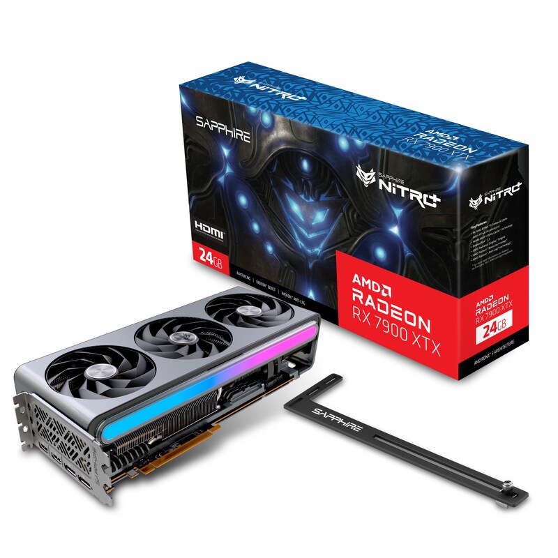 SAPPHIRE AMD Radeon RX 7900 XTX Nitro+ Grafikkarte 24GB GDDR6 2xHDMI/2xDP