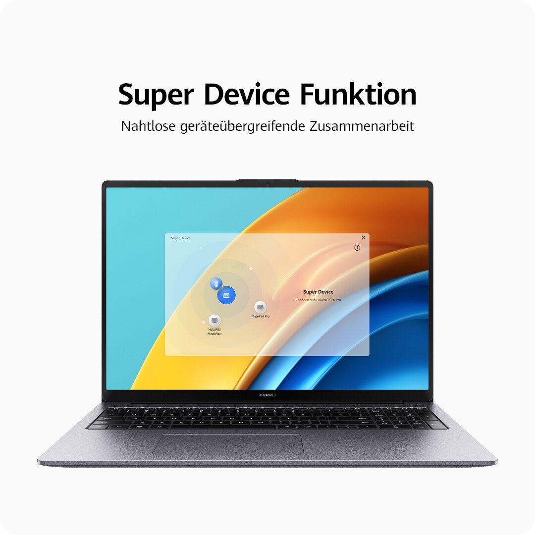 HUAWEI MateBook D16" WUXGA IPS i5-12450H 8GB/512GB SSD Win11 53013CYR ...