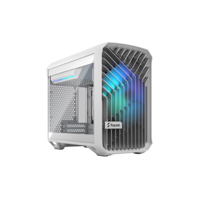 in White  günstig Kaufen-Fractal Design Torrent Nano RGB White Clear Tint Gaming Gehäuse TG Seitenfenster. Fractal Design Torrent Nano RGB White Clear Tint Gaming Gehäuse TG Seitenfenster <![CDATA[• Offene Front und großer 180 mm-Lüfter sorgen für maximalen Airflow