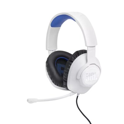 JBL Quantum 100P Over-Ear-Gaming-Headset, Weiß/Blau