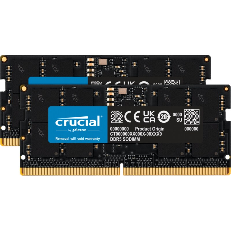 32GB Kit günstig Kaufen-32GB (2x16GB) Crucial DDR5-5600 CL 46 SO-DIMM RAM Notebook Speicher Kit. 32GB (2x16GB) Crucial DDR5-5600 CL 46 SO-DIMM RAM Notebook Speicher Kit <![CDATA[• 32 GB (RAM-Module: 2 Stück) • DDR 5-RAM 5600 MHz • CAS Latency (CL) 46-45-45 • Anschluss:262-pin, S