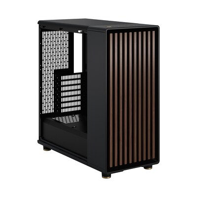 AT ST günstig Kaufen-Fractal Design North Charcoal Black Dark Tint Gaming Gehäuse TG Seitenfenster. Fractal Design North Charcoal Black Dark Tint Gaming Gehäuse TG Seitenfenster <![CDATA[• Elegante Design-Elemente mit echtem Walnussholz • Installation von ATX / 