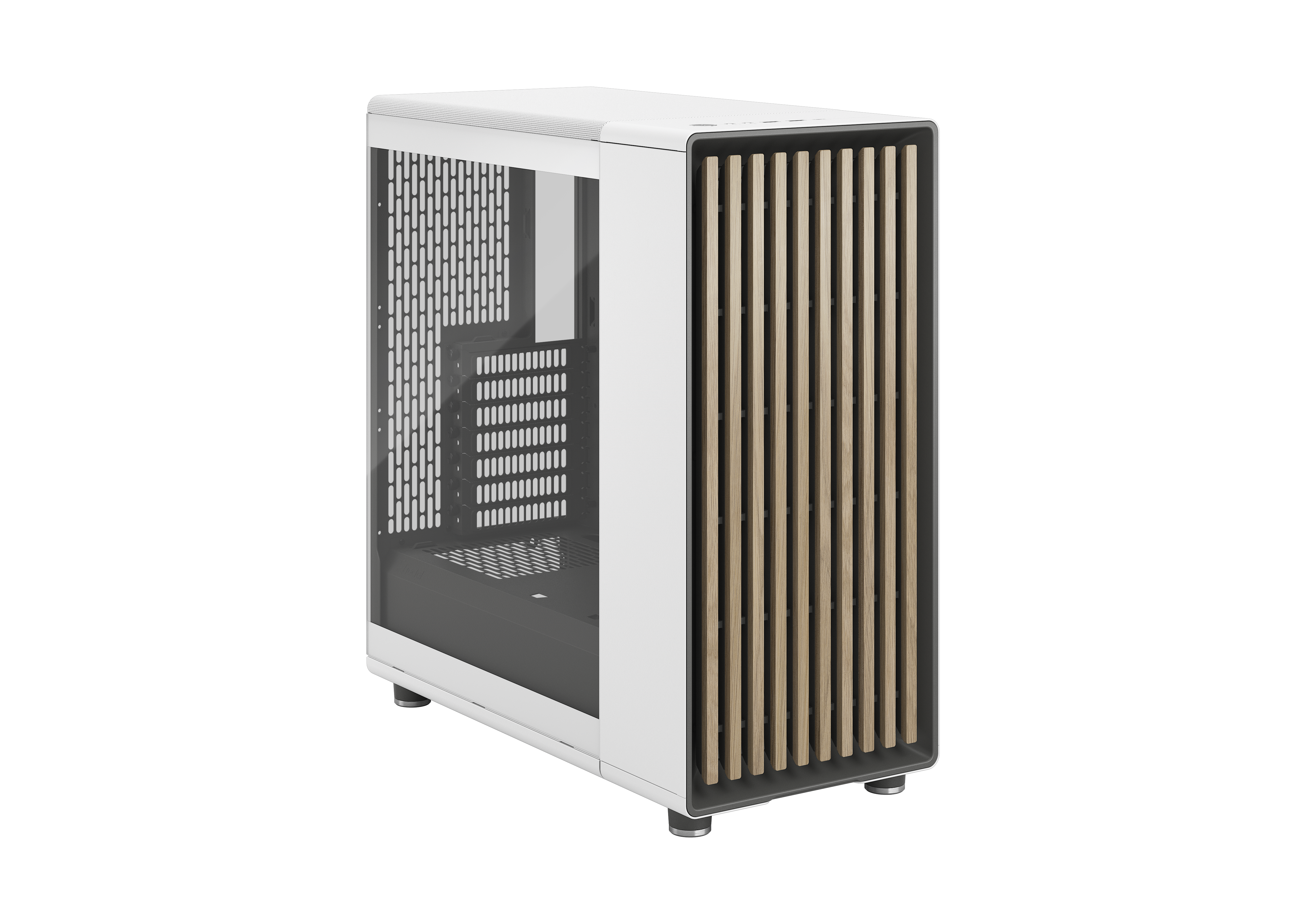 Fractal Design North Chalk White TG Clear Tint Gaming Geh&auml;use TG Seitenfenster