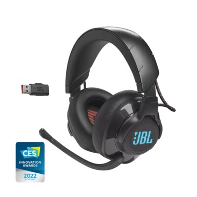 NT USB günstig Kaufen-JBL Quantum 610 Wireless Over-Ear-Gaming-Headset, Schwarz. JBL Quantum 610 Wireless Over-Ear-Gaming-Headset, Schwarz <![CDATA[• USB-Audioadapter, 2,4-GHz-WLAN • JBL QuantumSOUND Signature, Windows Sonic Spatial • JBL QuantumSURROUND Sound, JBL Quant