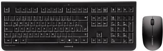 Cherry DW 3000 Maus-Tastaturkombination USB kabellos DE Layout schwarz