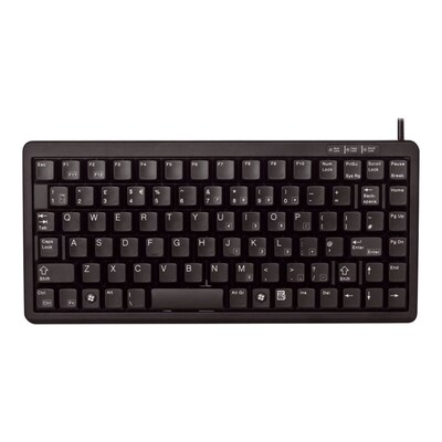 compact günstig Kaufen-Cherry G84-4100 Compact Kabelgebundene Tastatur PN-Layout USB schwarz. Cherry G84-4100 Compact Kabelgebundene Tastatur PN-Layout USB schwarz <![CDATA[• Anwendungsbereich: professionelles Arbeiten, kein Nummernblock • Kabelgebunden (USB) • Layout: pa