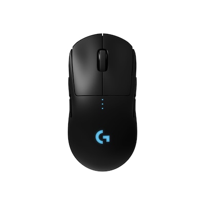 Gaming 5 günstig Kaufen-Logitech G Pro Kabellose Gaming Maus. Logitech G Pro Kabellose Gaming Maus <![CDATA[• Anwendungsbereich: Gaming, 6 Tasten, Scrollrad mit Tastenfunktion • Kabellos • Sensortechnologie: Laser (16.000 dpi) • Anthrazit, 80g, 40,0 mm x 63,5 mm x 125,0 