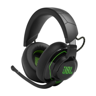 GA 5 günstig Kaufen-JBL Quantum 910 made for Xbox Wireless Over-Ear-Gaming-Headset Schwarz/Grün. JBL Quantum 910 made for Xbox Wireless Over-Ear-Gaming-Headset Schwarz/Grün <![CDATA[• 3,5-mm-Audiokabel, USB-Typ-C auf A, 2,4-GHz-WLAN • Windows Sonic Spatial, JBL