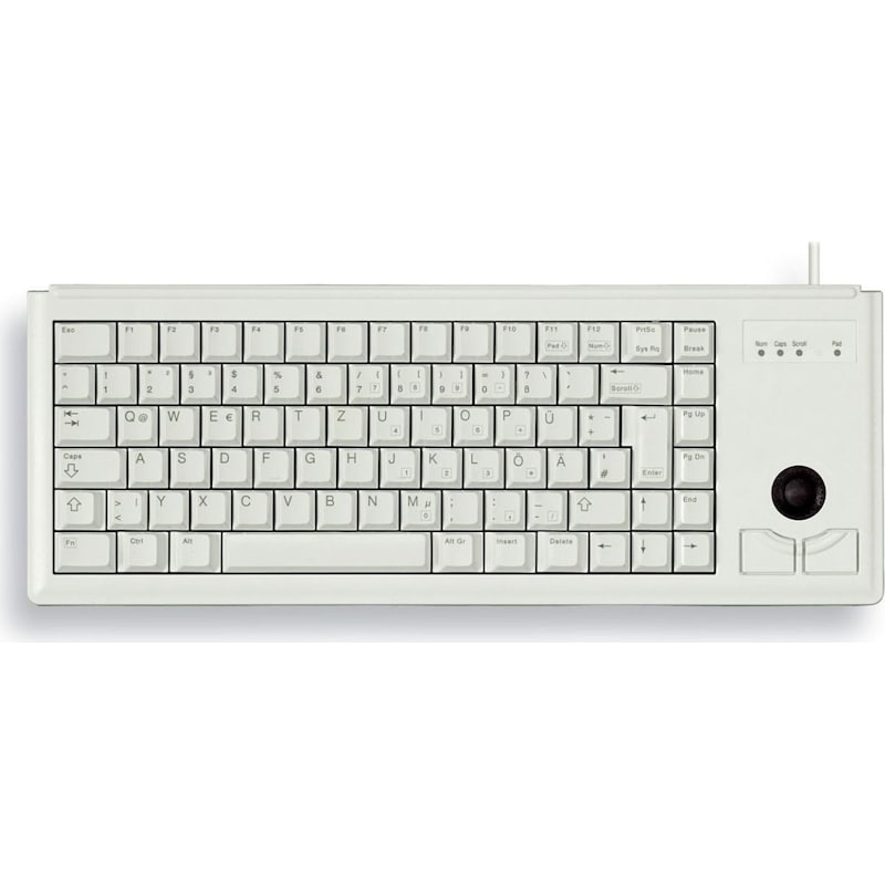 kabelgebundene günstig Kaufen-Cherry G84-4400 Compact Kabelgebundene Tastatur USB grau. Cherry G84-4400 Compact Kabelgebundene Tastatur USB grau <![CDATA[• Anwendungsbereich: professionelles Arbeiten, kein Nummernblock • Kabelgebunden (USB) • Layout: deutsch • grau, 570g, 19,6 mm x 37