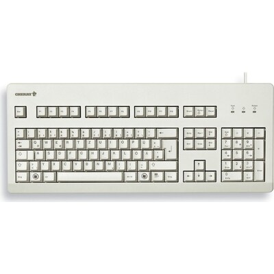 Tas Cherry günstig Kaufen-Cherry G80-3000 Kabelgebundene Tastatur DE-Layout USB grau. Cherry G80-3000 Kabelgebundene Tastatur DE-Layout USB grau <![CDATA[• Anwendungsbereich: professionelles Arbeiten, Nummernblock integriert • Kabelgebunden (PS/2 & USB) • Layout: deutsch •