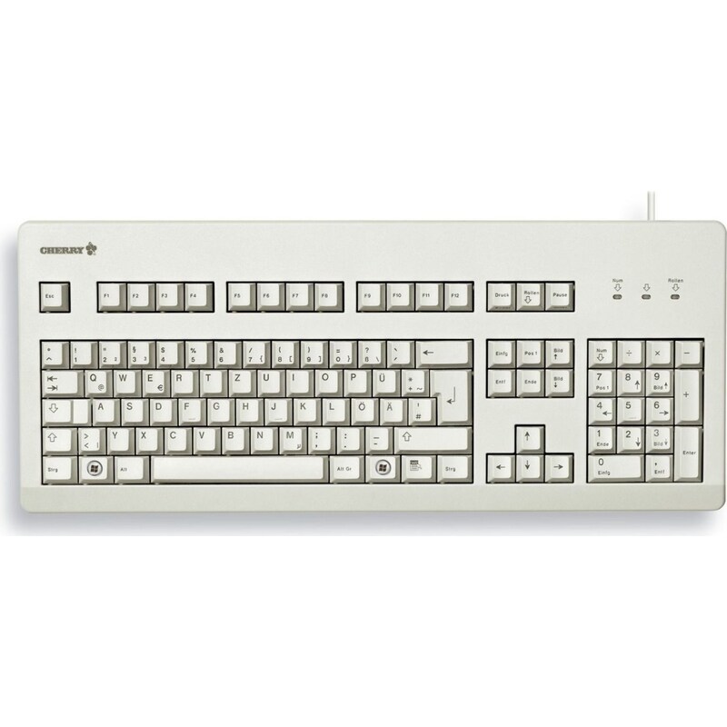 Cherry G80-3000 Kabelgebundene Tastatur DE-Layout USB grau