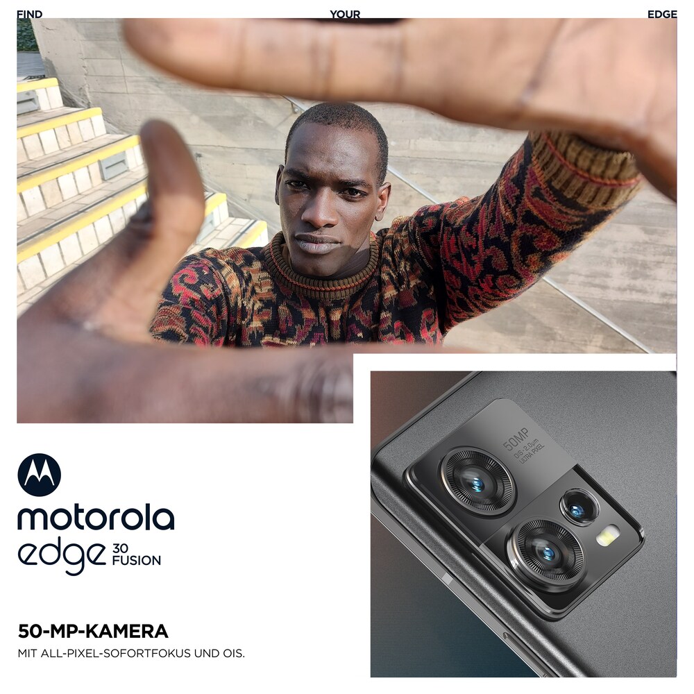 Motorola edge30 Fusion 5G 8/128 GB Android 12 Smartphone viva magenta