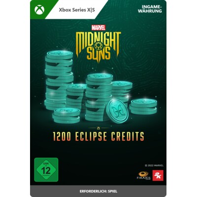 for Microsoft günstig Kaufen-Marvels Midnight Suns 1200 Eclipse Credits - XBox Series S|X Digital Code DE. Marvels Midnight Suns 1200 Eclipse Credits - XBox Series S|X Digital Code DE <![CDATA[• Plattform: Microsoft / Xbox One • Genre: Rollenspiel • Altersfreigabe USK: ab 12 Ja