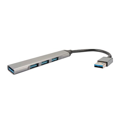 Geschwindigkeit und günstig Kaufen-4smarts 4in1 Hub 3x USB-A 2.0, 1x USB-A 3.0 spacegrau. 4smarts 4in1 Hub 3x USB-A 2.0, 1x USB-A 3.0 spacegrau <![CDATA[• Leichter und vielseitiger 4 in 1 Hub • Hochgeschwindigkeit: Bis zu 5 Gbit/s dank USB 3.0 Standard • Robust: Hochwertiges Aluminiu