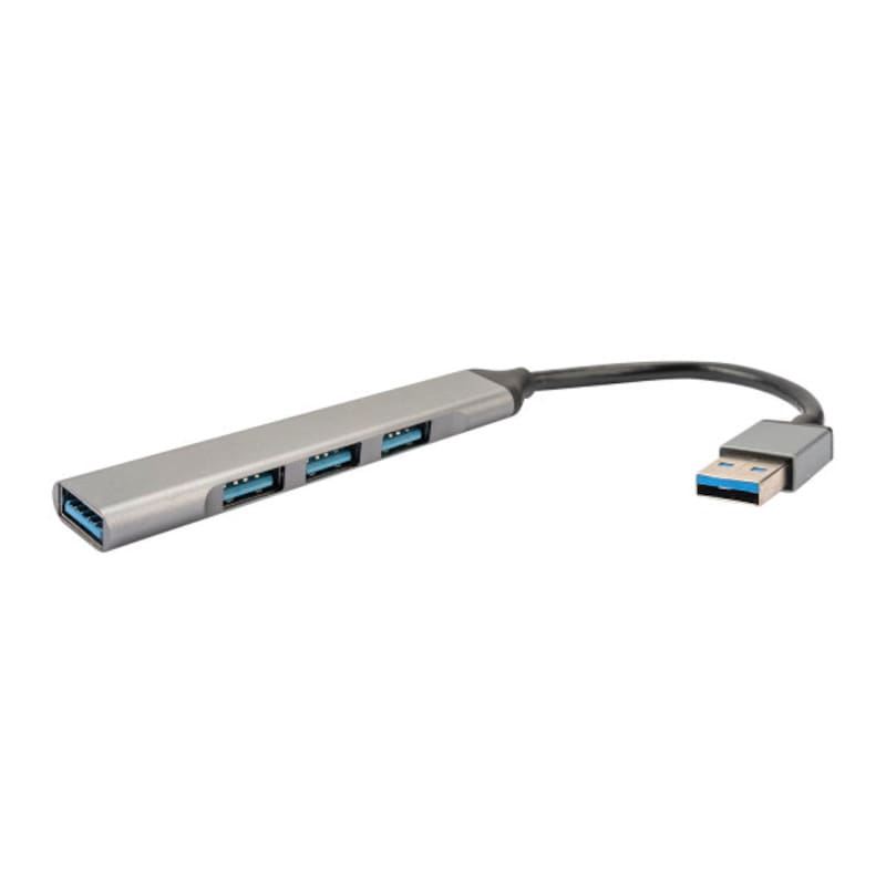 4smarts 4in1 Hub 3x USB-A 2.0, 1x USB-A 3.0 spacegrau
