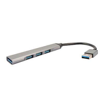 USB AC günstig Kaufen-4smarts 4in1 Hub 3x USB-A 2.0, 1x USB-A 3.0 spacegrau. 4smarts 4in1 Hub 3x USB-A 2.0, 1x USB-A 3.0 spacegrau <![CDATA[• Leichter und vielseitiger 4 in 1 Hub • Hochgeschwindigkeit: Bis zu 5 Gbit/s dank USB 3.0 Standard • Robust: Hochwertiges Aluminiu