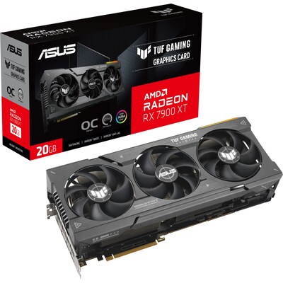 tu te  günstig Kaufen-ASUS TUF Gaming Radeon RX 7900 XT OC Grafikkarte 20GB GDDR6 3xDP/HDMI. ASUS TUF Gaming Radeon RX 7900 XT OC Grafikkarte 20GB GDDR6 3xDP/HDMI <![CDATA[• AMD Radeon RX 7900 XT (Big Navi), RDNA 3, • 20 GB GDDR6-RAM (320-bit Speicherinterface), 20Gbps, 32