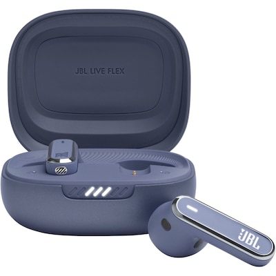 Croissant:live günstig Kaufen-JBL LIVE Flex True Wireless In-Ear Bluetooth Kopfhörer blau. JBL LIVE Flex True Wireless In-Ear Bluetooth Kopfhörer blau <![CDATA[• Typ: True-Wireless-Kopfhörer - geschlossen • Übertragung: Bluetooth 5.3 • Einsatzgebiet: Street • Farbe