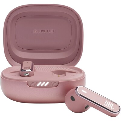 satz 3 günstig Kaufen-JBL LIVE Flex True Wireless In-Ear Bluetooth Kopfhörer rosa. JBL LIVE Flex True Wireless In-Ear Bluetooth Kopfhörer rosa <![CDATA[• Typ: True-Wireless-Kopfhörer - geschlossen • Übertragung: Bluetooth 5.3 • Einsatzgebiet: Street • Farbe