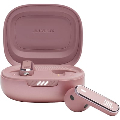Live in günstig Kaufen-JBL LIVE Flex True Wireless In-Ear Bluetooth Kopfhörer rosa. JBL LIVE Flex True Wireless In-Ear Bluetooth Kopfhörer rosa <![CDATA[• Typ: True-Wireless-Kopfhörer - geschlossen • Übertragung: Bluetooth 5.3 • Einsatzgebiet: Street • Farbe