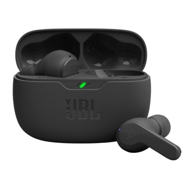 wir in günstig Kaufen-JBL Wave Beam True Wireless In-Ear Bluetooth Kopfhörer schwarz. JBL Wave Beam True Wireless In-Ear Bluetooth Kopfhörer schwarz <![CDATA[• Typ: True-Wireless-Kopfhörer - geschlossen • Übertragung: Bluetooth 5.2 • Einsatzgebiet: Street •