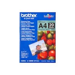 Brother BP71GA4 Fotopapier-A4, Paket mit 20 Blatt, 260 g/qm