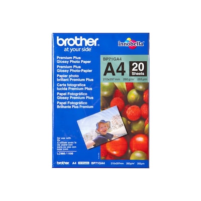 Brother   günstig Kaufen-Brother BP71GA4 Fotopapier-A4, Paket mit 20 Blatt, 260 g/qm. Brother BP71GA4 Fotopapier-A4, Paket mit 20 Blatt, 260 g/qm <![CDATA[• Brother BP71GA4 Fotopapier-A4 • Paket mit 20 Blatt, 260 g/qmn]]>. 