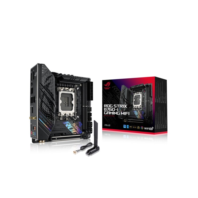 ASUS ROG STRIX B760-I GAMING WIFI mini ITX Mainboard Sockel 1700 DP/HDMI/USB-C