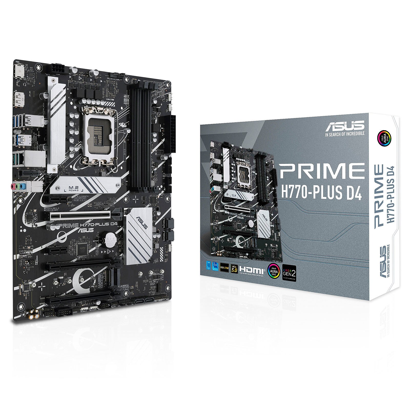 ASUS PRIME H770-PLUS D4 ATX Mainboard Sockel 1700 DP/HDMI/USB-C