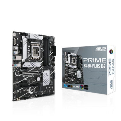 ASUS PRIME B760-PLUS D4 ATX Mainboard Sockel 1700 DP/HDMI/VGA/USB-C