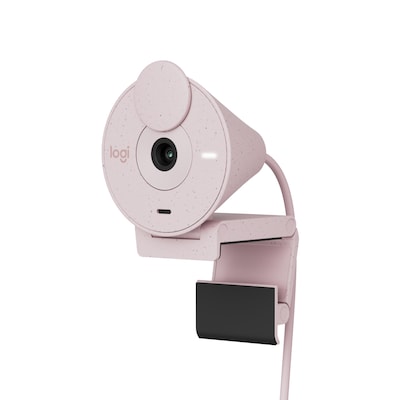 1080P HD  günstig Kaufen-Logitech Brio 300 Full HD USB-C Webcam, Rosé. Logitech Brio 300 Full HD USB-C Webcam, Rosé <![CDATA[• Full HD - 1080P Bildqualität • Automatische Belichtungskorrektur • 70°-Sichtfeld • Fester Fokus • Integriertes Mono-Mikrofon mit Ge