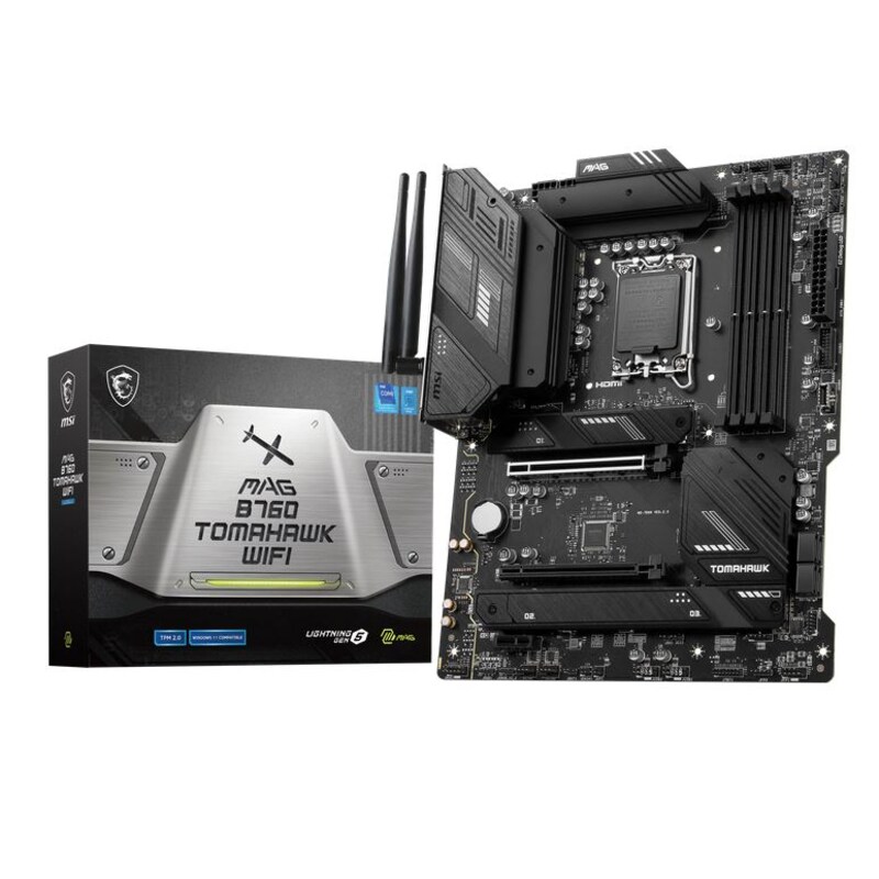 MSI MAG B760 TOMAHAWK WIFI ATX Mainboard Sockel 1700 M.2/WIFI/BT/DP/HDMI/USB-C