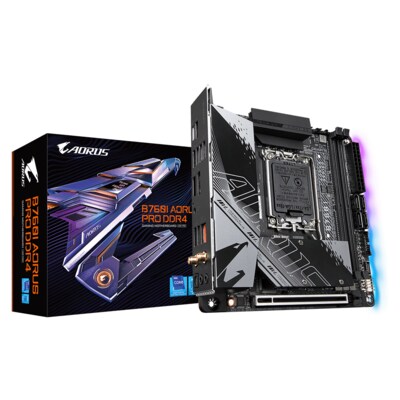 Bluetooth/WIFI günstig Kaufen-GIGABYTE B760I AORUS PRO DDR4 ITX Mainboard Sockel 1700 M.2/HDMI/DP/WIFI/BT. GIGABYTE B760I AORUS PRO DDR4 ITX Mainboard Sockel 1700 M.2/HDMI/DP/WIFI/BT <![CDATA[• ITX Mainboard mit Sockel Intel 1700 für Intel Core 13. Generation-CPU • Intel B760-Chi