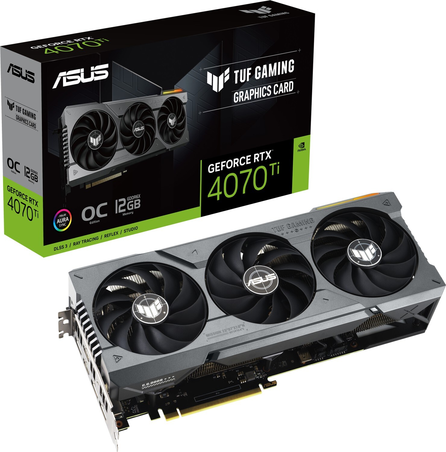 ASUS TUF Gaming GeForce RTX 4070Ti OC Grafikkarte 12GB GDDR6X, 2xHDMI, 3xDP