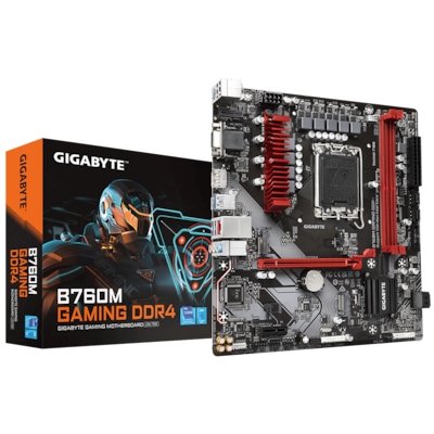 Core günstig Kaufen-GIGABYTE B760M GAMING DDR4 mATX Mainboard Sockel 1700 M.2/HDMI/DP. GIGABYTE B760M GAMING DDR4 mATX Mainboard Sockel 1700 M.2/HDMI/DP <![CDATA[• mATX Mainboard mit Sockel Intel 1700 für Intel Core 13. Generation-CPU • Intel B760-Chipsatz, Intel HD Gra